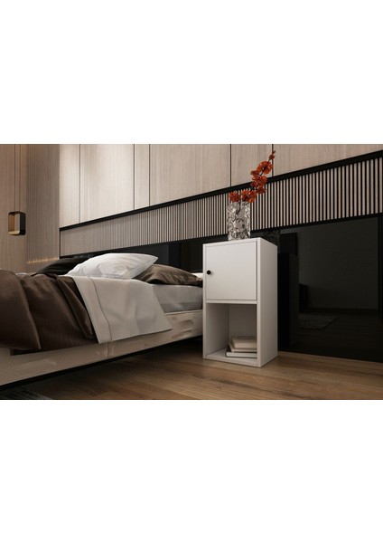 Rafli Kapakli Komodin 35 cm KMD-1016-Ç