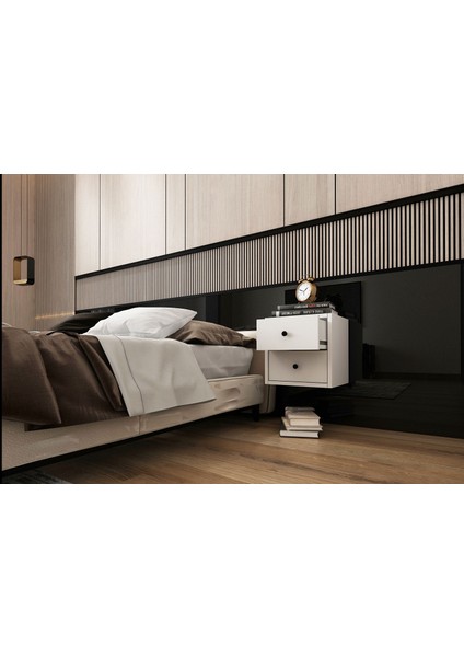 Çekmeceli Duvar Komodini Beyaz 35 cm KMD-1024-Ç fiyatları