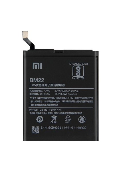 Xiaomi Mi 5 Batarya Pil BM22