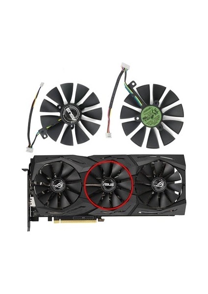 Asus Rog-Strıx-Rtx 2060 2070-O8G-GAMING RTX2060 Rtx 2070 4 pin 6 pin 7pin Fan