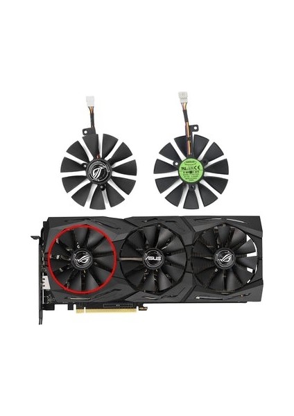 Asus Rog-Strıx-Rtx 2060 2070-O8G-GAMING RTX2060 Rtx 2070 4 pin 6 pin 7pin Fan