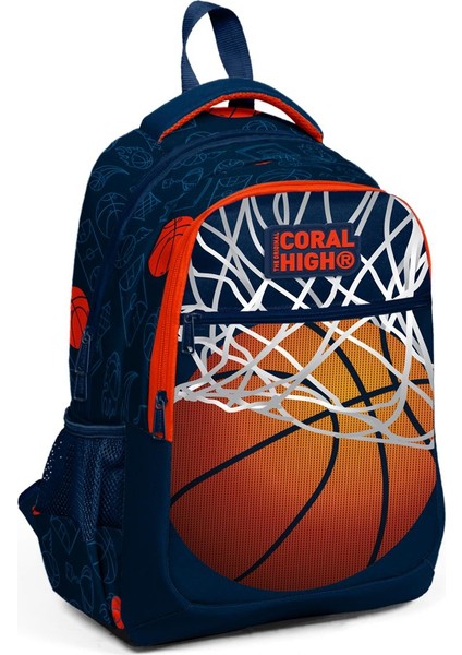 Kids Lacivert Üç Bölmeli Okul Çantası 23493