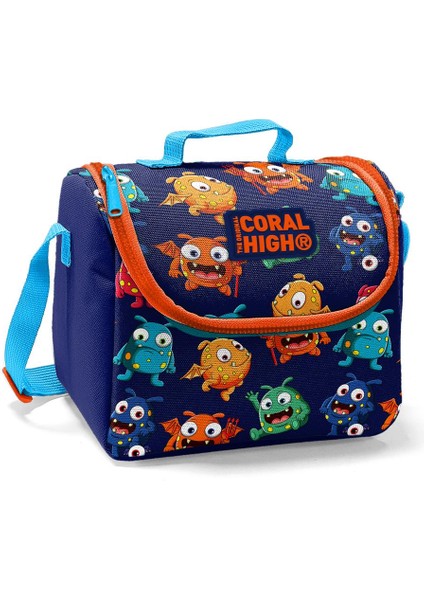 Kids Lacivert Canavar Desenli Thermo Beslenme Çantası 22740