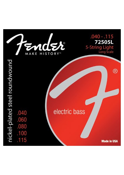 Super 72505L Bass Strings Takım Tel 5 Telli Bas Gitar Teli 040-115