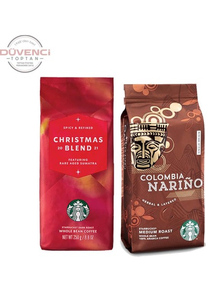 Christmas Blend 2021 Sumatra ve Colombia Narino Çekirdek Kahve fiyatları