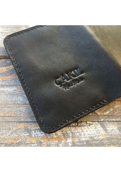 Hakiki Deri Siyah Ruhsat Kabı - Isme Özel fırsatları