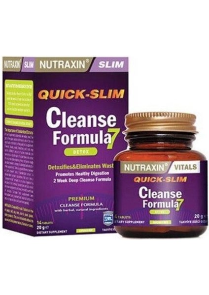Quick Slim Cleanse Formula 7 Detox 14 Tablet