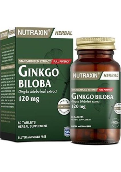 Herbal Ginkgo Biloba 120MG 60 Tablet