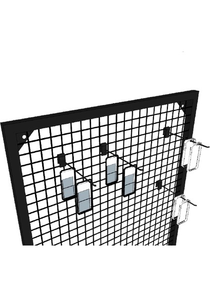 ® Sık Telli Tel Raf. Tel Pano Stand, Duvar Askılığı. 100X200