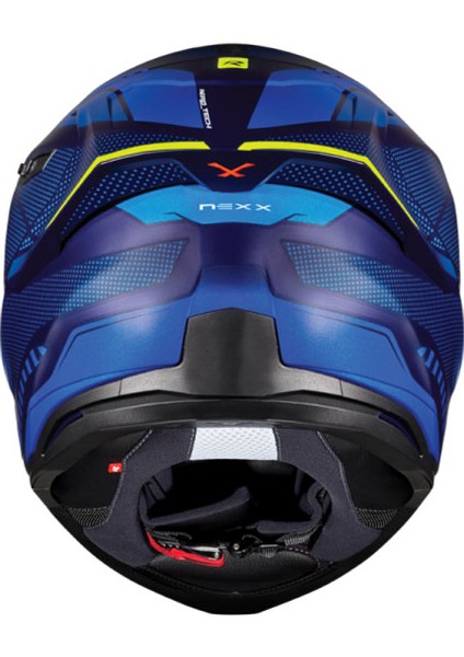 SX.100R Skıdder Mat Mavi-Neon Sarı Kask