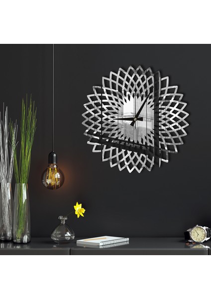 W'clock Geometrik Ayna Duvar Saati