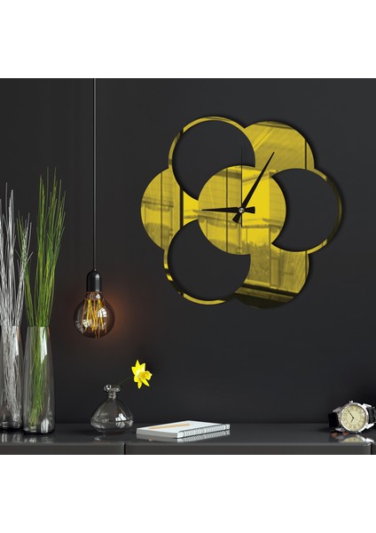 W'clock Geometrik Ayna Duvar Saati