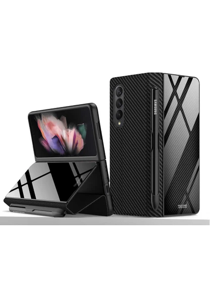 Samsung Galaxy Z Fold 3 Kılıf Kalem Bölmeli Droga Kılıf