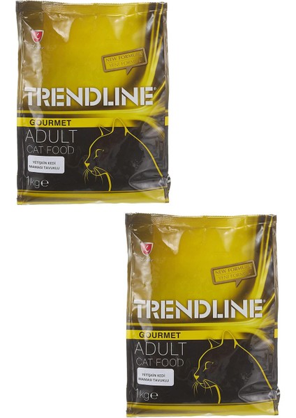 Yetişkin Kedi Maması Çok Renkli 1 kg - 2 Adet