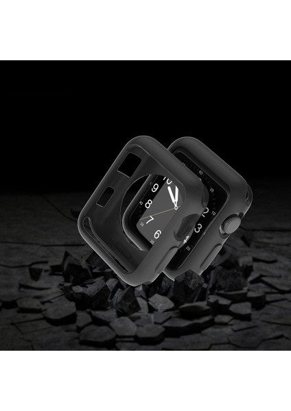 Apple Watch Uyumlu 7 45 mm Önü Açık Tasarım Mat Silikon Kılıf modelleri
