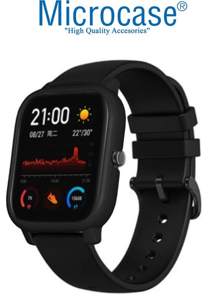 Amazfit Gts Önü Açık Plastik Kılıf - Siyah modelleri