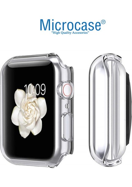 Apple Watch Uyumlu Se 40MM Önü Kapalı Silikon Kılıf - Şeffaf modelleri