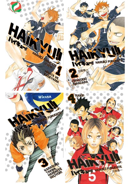 Haikyu 1-2-3-4. Ciltler Manga Seti - Haruichi Furudate