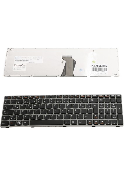 Lenovo Ideapad Z565A Z60A Klavye Tuş Takımı Gri Çerçeveli