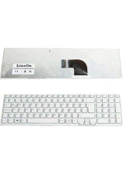 Sony SVE1512C6EW Klavye Beyaz V2