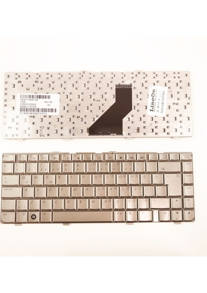 Hp DV6600 Serisi Notebook Klavye Gümüş Gri