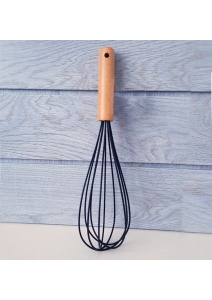 7 Parça Bambu Saplı Silikon Servis Seti -Kepçe, Kevgir, Spatula, Kaşık, Spagetti K., Çırpıcı fırsatları