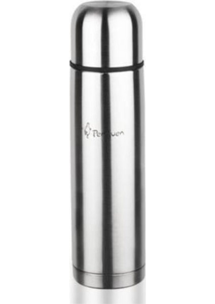 1070M Çift Katlı Kapaklı Çelik Termos 0.75 Litre 750 ml