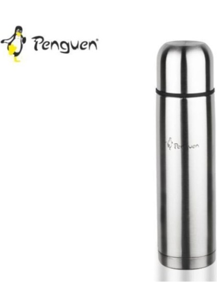 1070M Çift Katlı Kapaklı Çelik Termos 0.75 Litre 750 ml