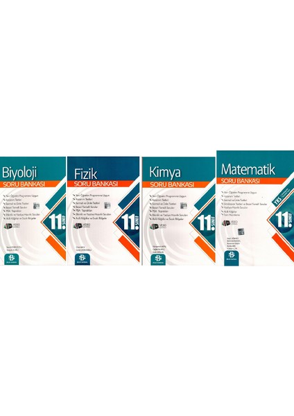 11. Sınıf Sarmal Soru Bankası Biyoloji - Fizik -Kimya-Matematik