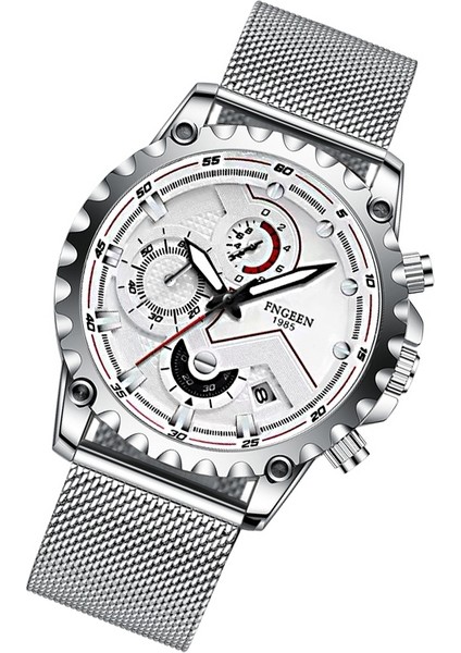 5055 Su Geçirmez Erkek Saat - Gri / Beyaz (Yurt Dışından) fiyatları