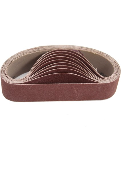 10 Adet 30X330MM Aşındırıcı Zımpara Kemerleri - Kırmızı (Yurt Dışından)