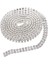 F Fityle 2 Satır Kristal Rhinestone Yakın Zincir Diy Elmas Örgü Kurdele 1 Yard Gümüş (Yurt Dışından) 2