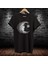 Ay Baskılı %100 Pamuk Oversize T-Shirt Büyük Beden Tişört 1