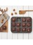 Square Karbon Çelik Brownie 12'li Kek Kalıbı 1