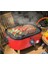 Portatif Sahara Kırmızı Mini Barbekü 4