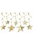 Altın Yıldızlar Tavan Süsü 10 Adet / 3D 1