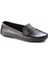 Siyah Hakiki Deri Kadın Loafer Ayakkabı K01671300203 3
