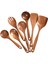 SunniMix Ahşap Mutfak Eşyaları Set Yapışmaz Tencere Teak Ahşap Çorba Mutfak Için 7 Adet (Yurt Dışından) 1