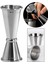 SunniMix Çift Başlı Kokteyl Cam Martini Parti Gümüş Için Profesyonel Ölçme Profesyonel 30 45 (Yurt Dışından) 4