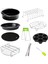 SunniMix Karbon Çelik Hava Fritöz Aksesuarları Set 7-Hole Kalıp Mutfak Pişirme Ev 7 Inç (Yurt Dışından) 2