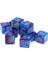 Oyunlar Için 10X D6 Polyhedral Zar Dayanıklı Mavi Mor (Yurt Dışından) 1