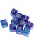 Oyunlar Için 10X D6 Polyhedral Zar Dayanıklı Mavi Mor (Yurt Dışından) 5