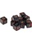 10 Adet D6 Polyhedral Dice Bundle Dnd Parti Oyunu Için Prop Mavi Kırmızı (Yurt Dışından) 4