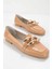 Turuncu Rugan Kadın Loafer Ayakkabı K01641166311 1