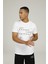 SN995 Brıan Slogan T-Shır Beyaz Erkek T-Shirt 2