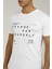 SN995 Brıan Slogan T-Shır Beyaz Erkek T-Shirt 4