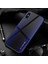 Apple iPhone Xs Için Gradyan Desenli Temperli Cam + Yumuşak Tpu Telefon Kılıfı - Koyu Mavi/siyah (Yurt Dışından) 1