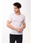 Erkek Slim Fit Basic Bisiklet Yaka Kısa Kollu T-Shirt Tişört Beyaz 2