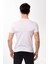 Erkek Slim Fit Basic Bisiklet Yaka Kısa Kollu T-Shirt Tişört Beyaz 5