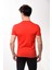 Erkek Slim Fit Basic Bisiklet Yaka Kısa Kollu T-Shirt Tişört Kırmızı 5